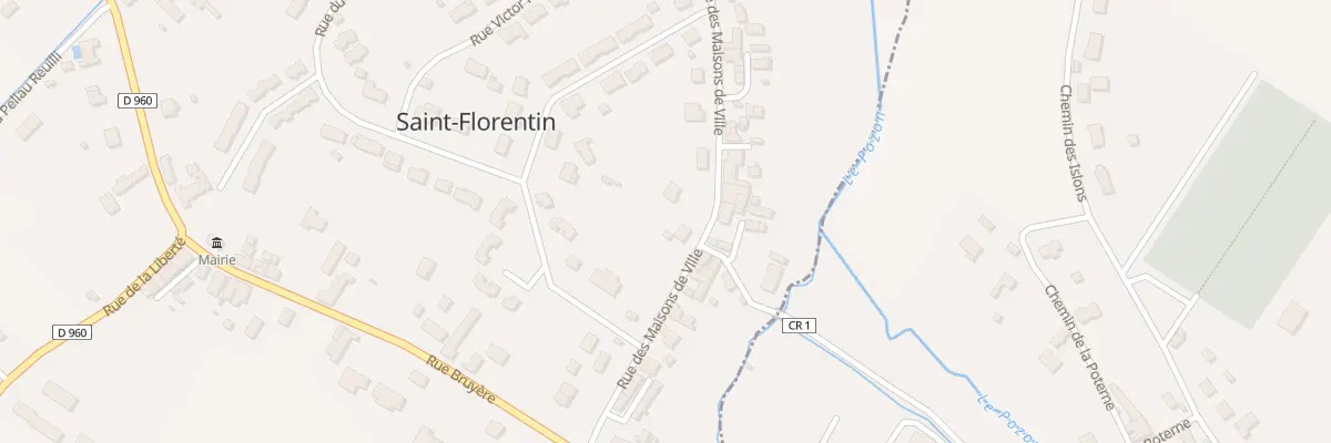 Plan du 10 Rue des Maisons de Ville à Saint-Florentin