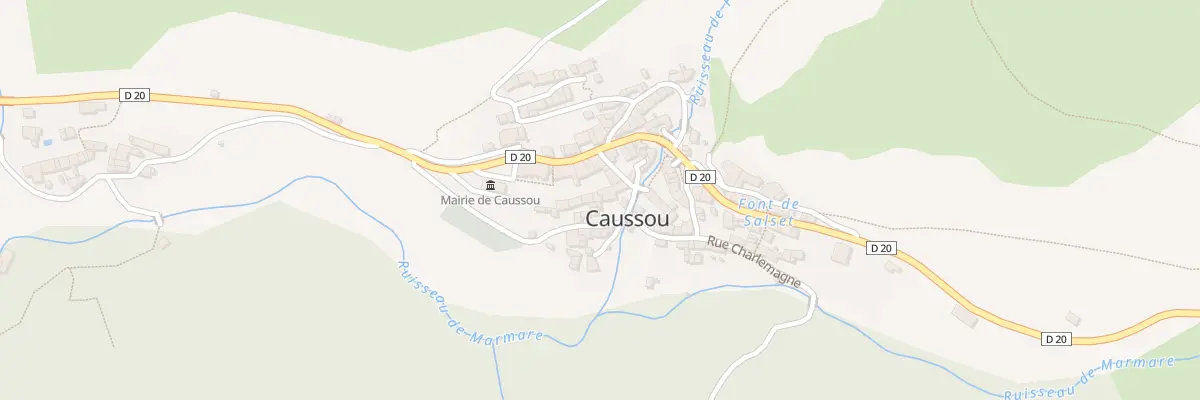 Plan du 24A Caussou à Caussou