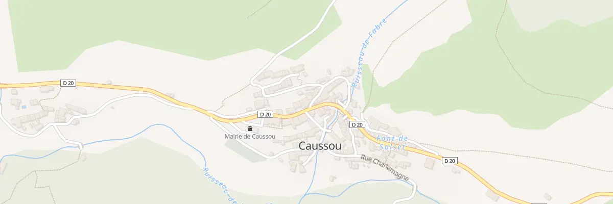 Plan du 72 Caussou à Caussou