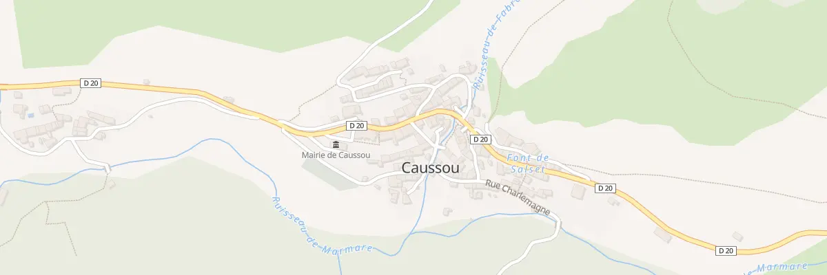 Plan du 27 Caussou à Caussou