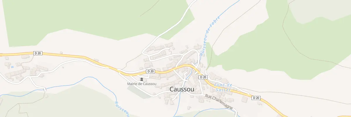 Plan du 72A Caussou à Caussou