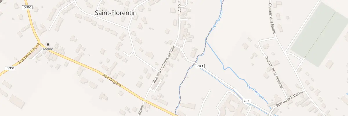 Plan du 9 Rue des Maisons de Ville à Saint-Florentin