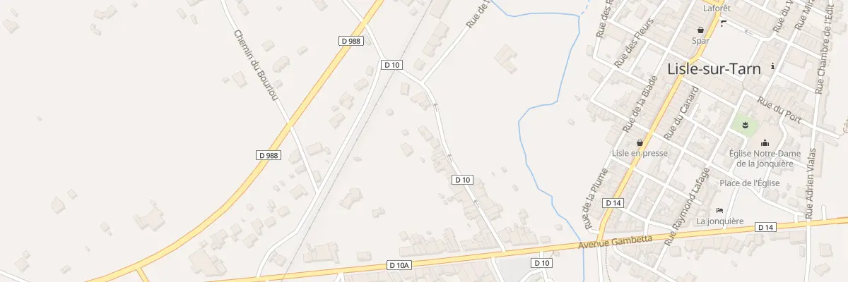 Plan du 35 Rue de la Madeleine à Lisle-sur-Tarn