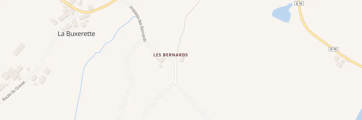 Plan du 5002 Les Bernards à La Buxerette