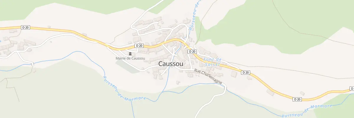 Plan du 5 Cami Del Rui à Caussou