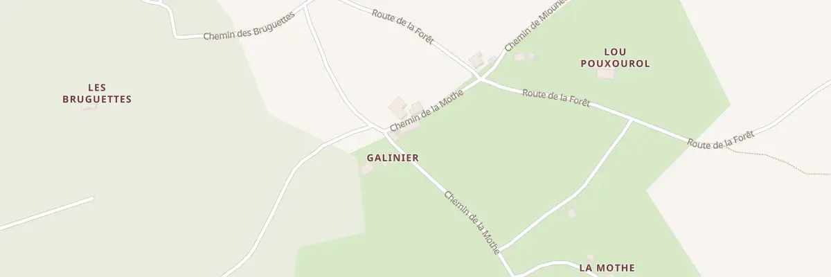 Plan du 97 Che de la Mothe à Saint-Beauzile