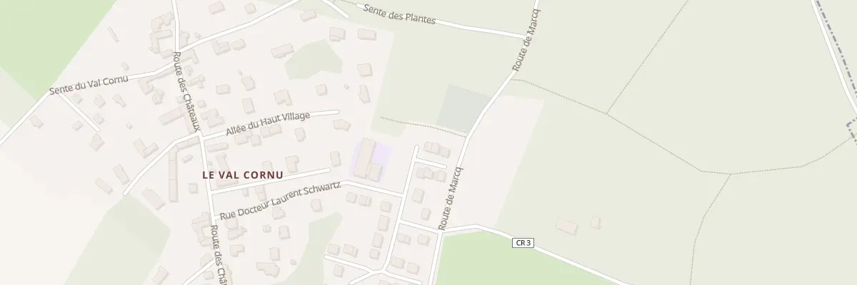 Plan du 1 All des Cedres à Autouillet