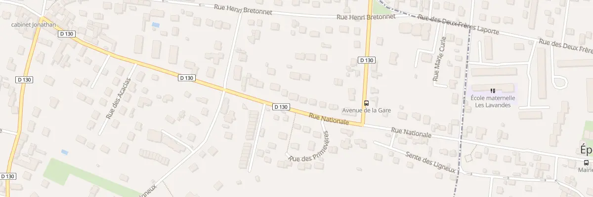 Plan du 34 Rue Nationale à Mézières-sur-Seine