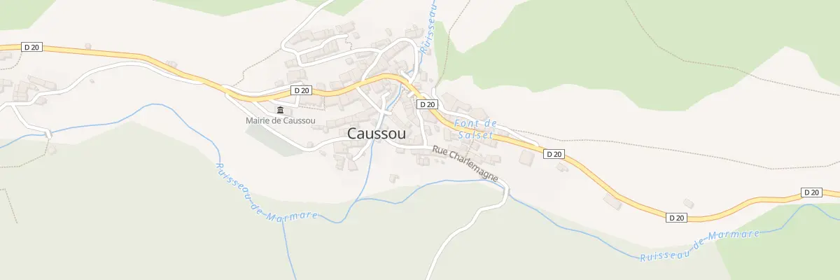 Plan du 37 Caussou à Caussou