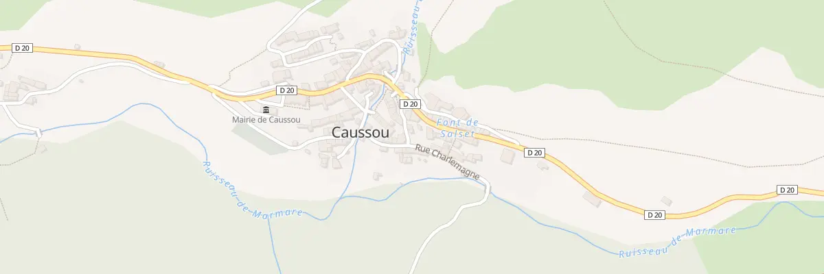 Plan du 41 Caussou à Caussou