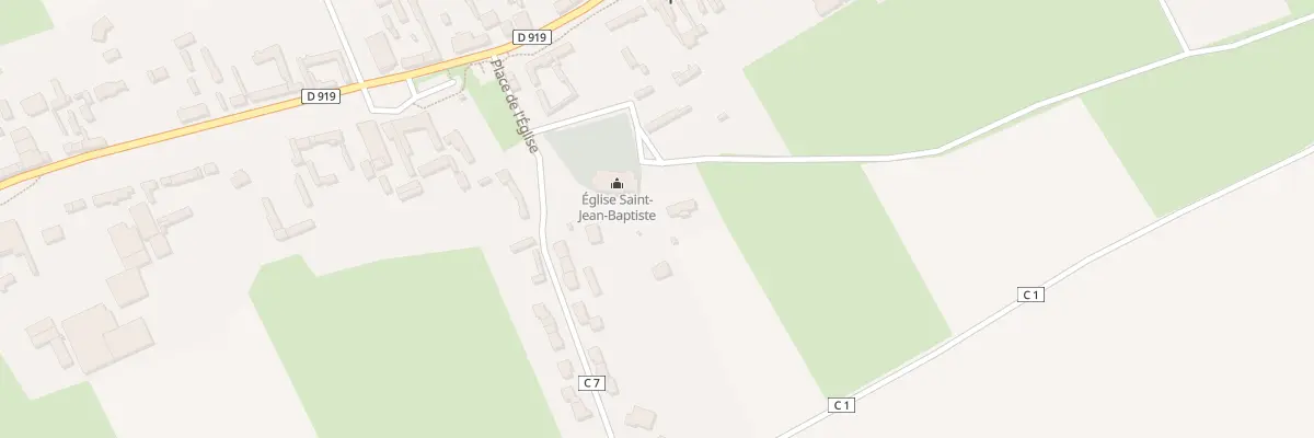 Plan du 9001 Pl de l’Eglise à Romescamps