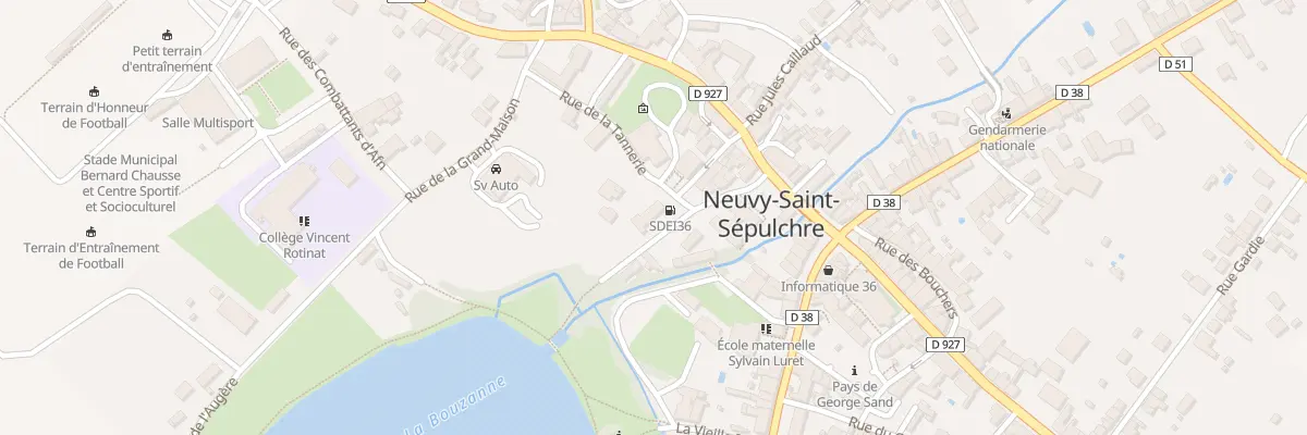 Plan du 3 Pl Henri de Latouche à Neuvy-Saint-Sépulchre
