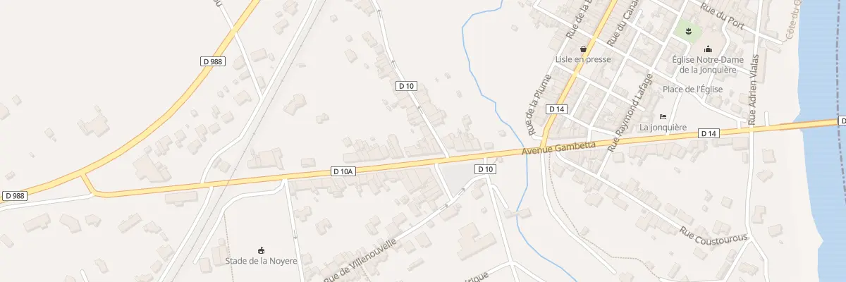 Plan du 6 Av Jean Jaurès à Lisle-sur-Tarn