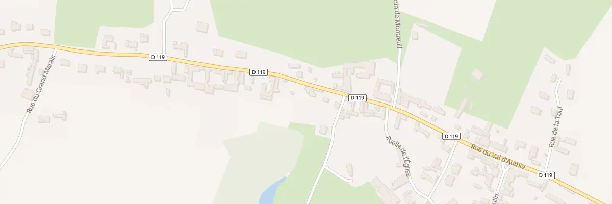 Plan du 40 Rue du Val d’Authie à Maintenay