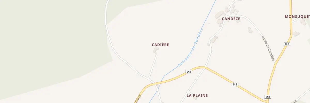 Plan du 5060 Cadiere à Sainte-Cécile-du-Cayrou