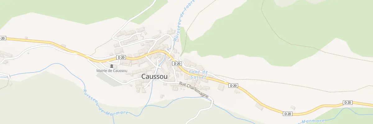 Plan du 59 Caussou à Caussou