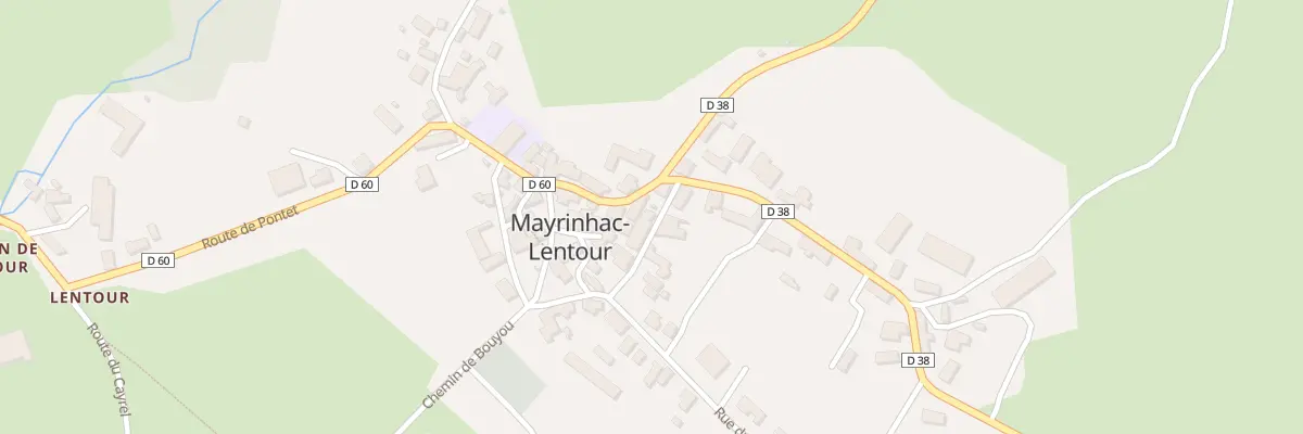 Plan du 30 Rue du Monticou à Mayrinhac-Lentour