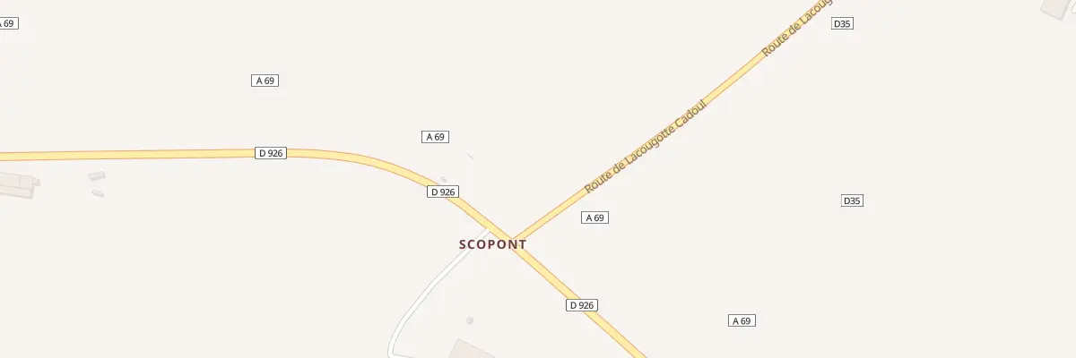 Plan du 81 Rte de Lacougotte Cadoul à Maurens-Scopont