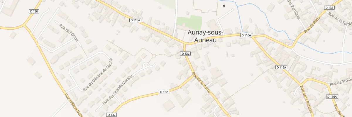 Plan du 2B Rue de la Poste à Aunay-sous-Auneau