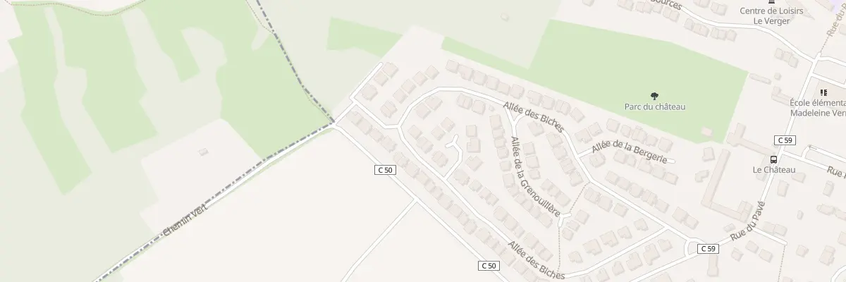 Plan du 33 All des Biches à Épône
