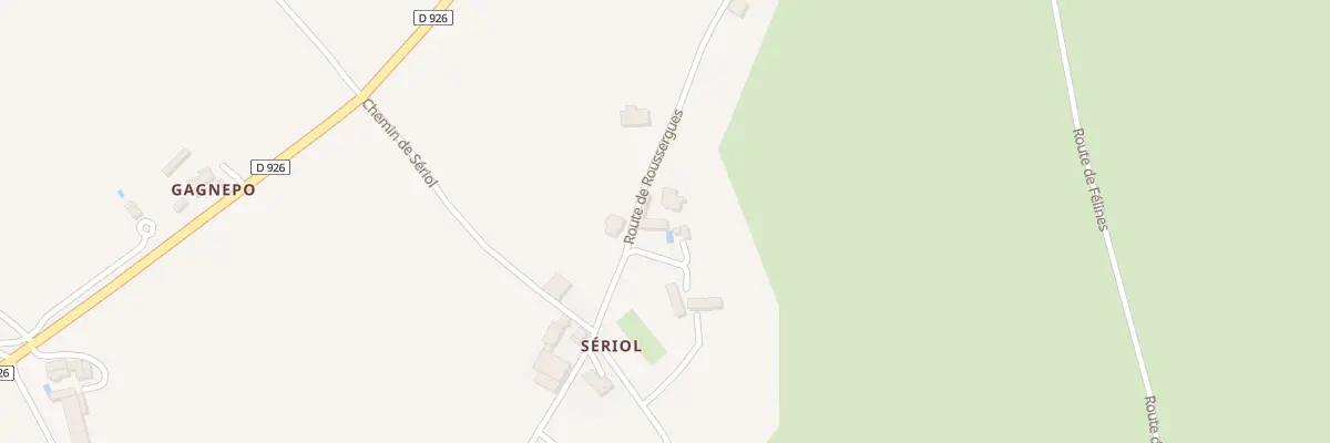 Plan du 6351 Seriol à Caylus