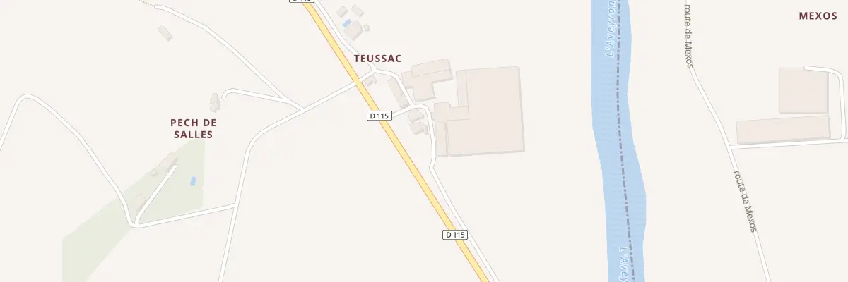 Plan du 5250 Teussac à Saint-Antonin-Noble-Val
