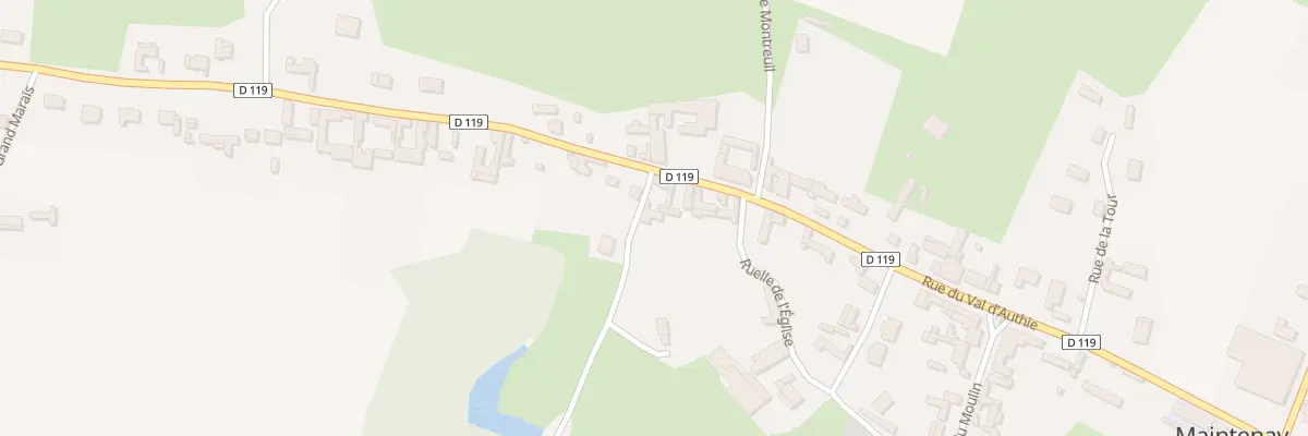 Plan du 46 Rue du Val d’Authie à Maintenay
