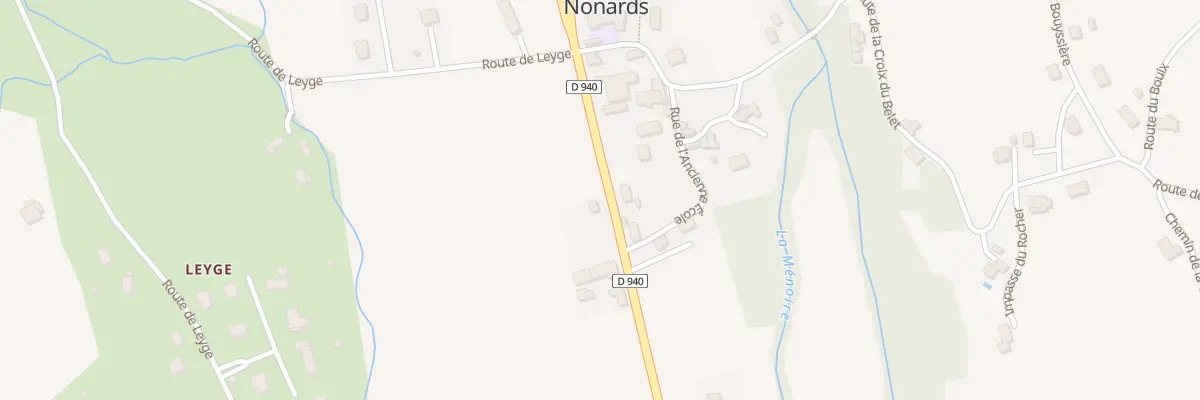 Plan du 1941 Rte de la Plaine à Nonards