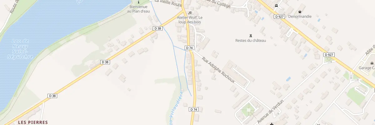 Plan du 13 Rue de la Fontchevrière à Neuvy-Saint-Sépulchre