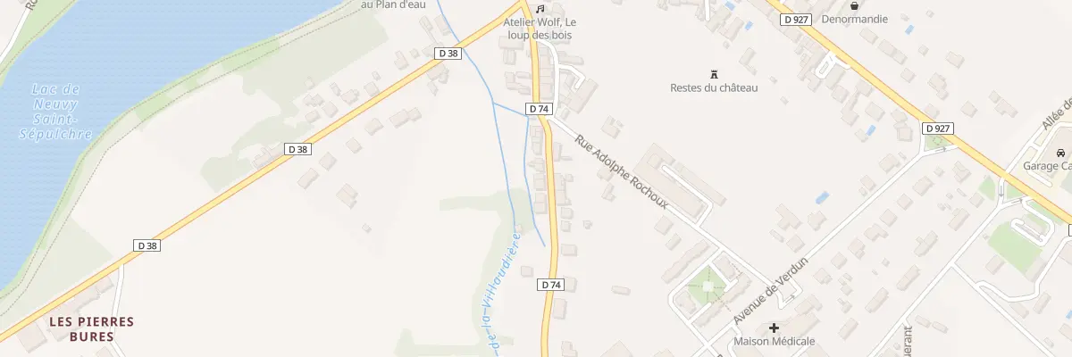 Plan du 23 Rue de la Fontchevrière à Neuvy-Saint-Sépulchre