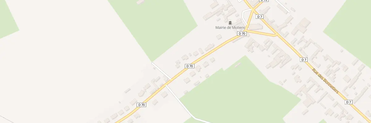 Plan du 10 Rue du Patis Manon à Moliens