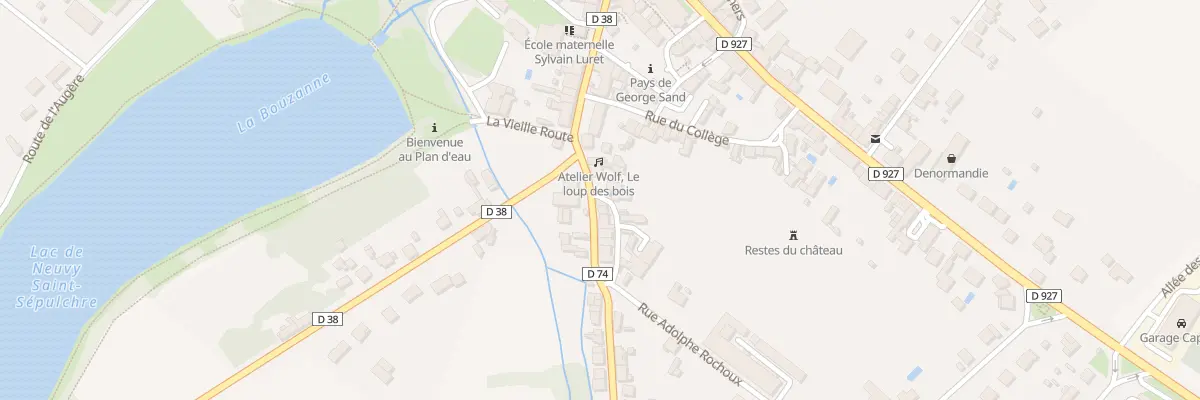 Plan du 12 Rue de la Fontchevrière à Neuvy-Saint-Sépulchre