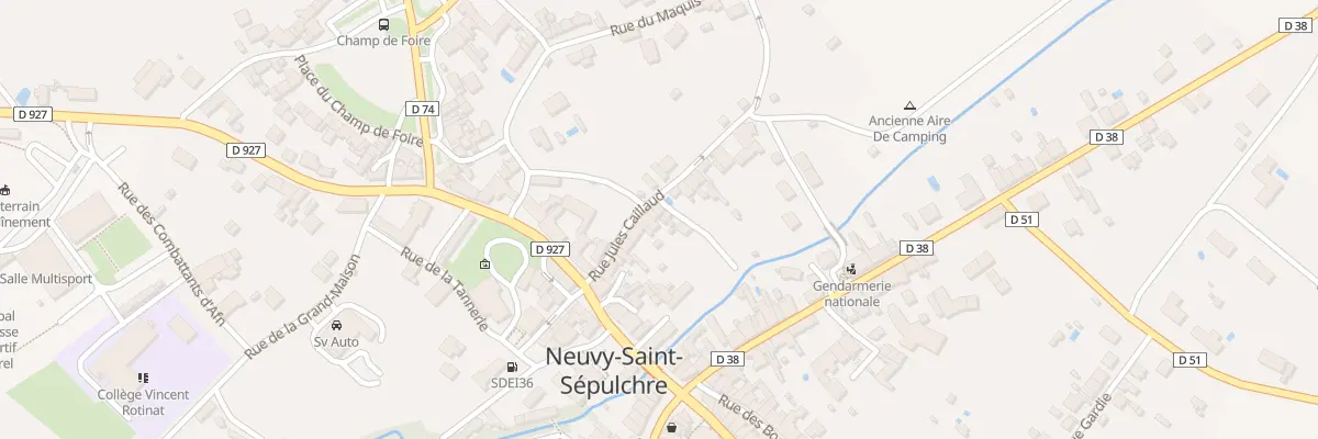 Plan du 13 Rue Jules Caillaud à Neuvy-Saint-Sépulchre