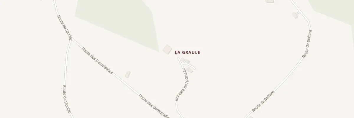 Plan du 5087 La Graule à Liourdres