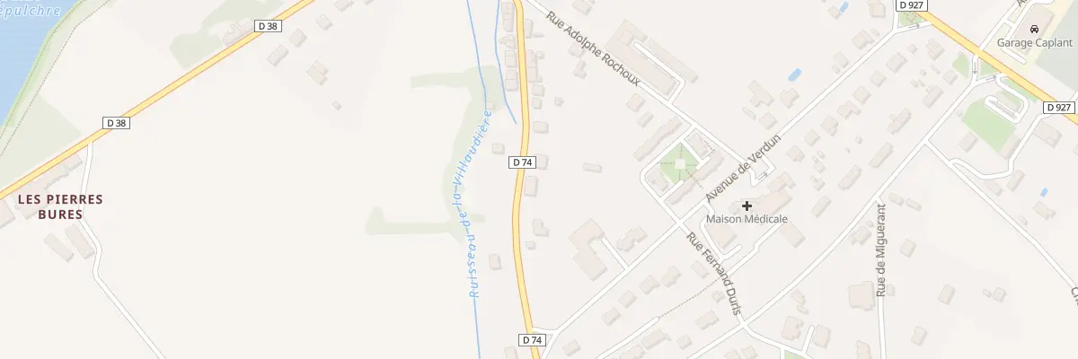 Plan du 30 Rue de la Fontchevrière à Neuvy-Saint-Sépulchre