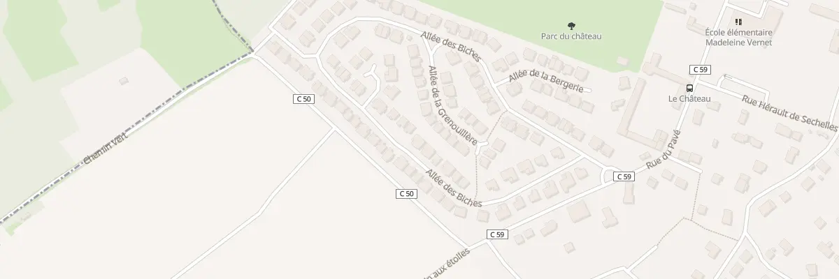Plan du 47 All des Biches à Épône