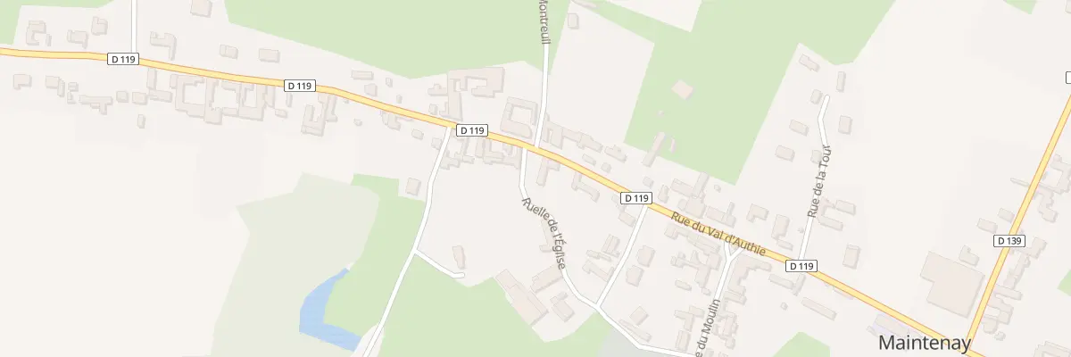 Plan du 54 Rue du Val d’Authie à Maintenay