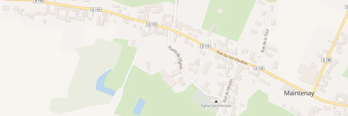 Plan du 2 Rle de l’Eglise à Maintenay