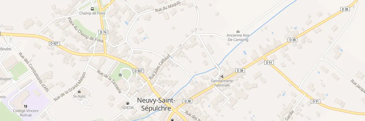 Plan du 19 Rue Jules Caillaud à Neuvy-Saint-Sépulchre