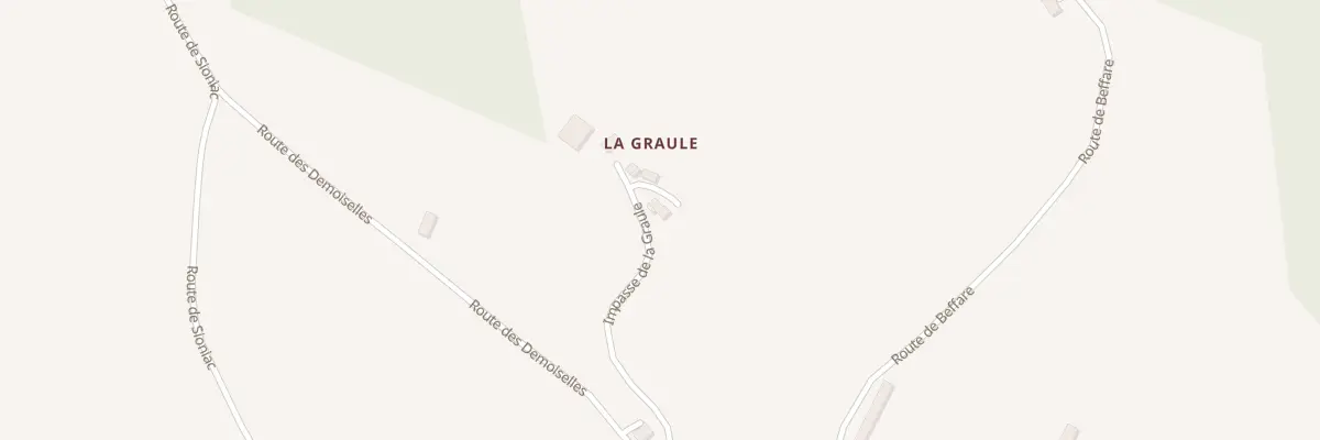 Plan du 248 Imp de la Graule à Liourdres
