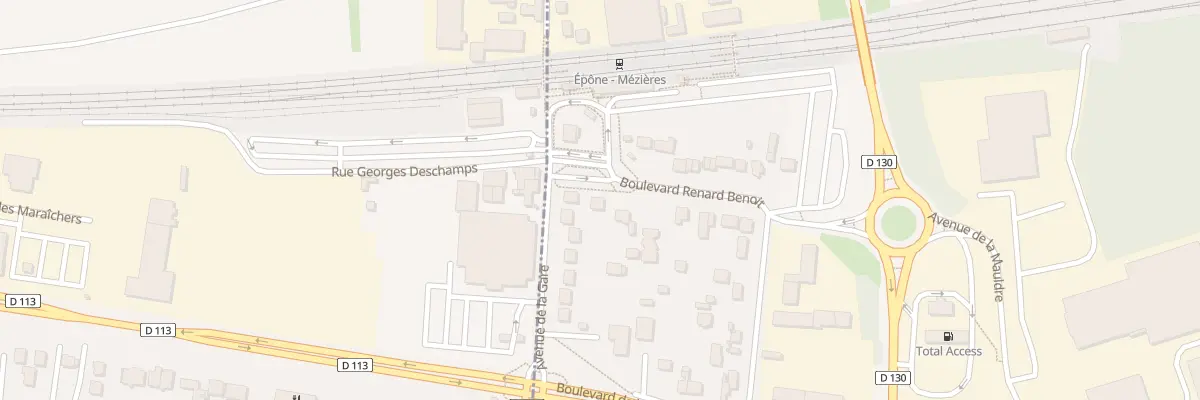 Plan du 6 Bd Renard - Benoit à Épône
