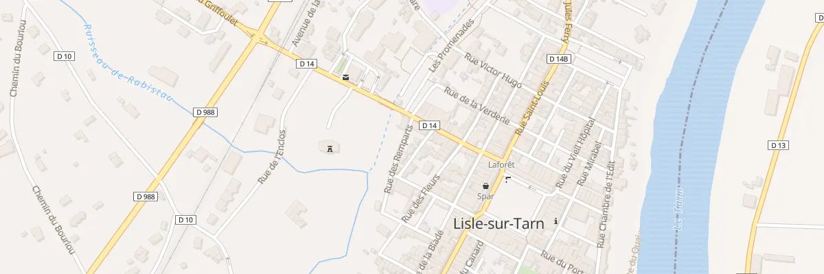 Plan du 17 Rue Porte Peyrole à Lisle-sur-Tarn