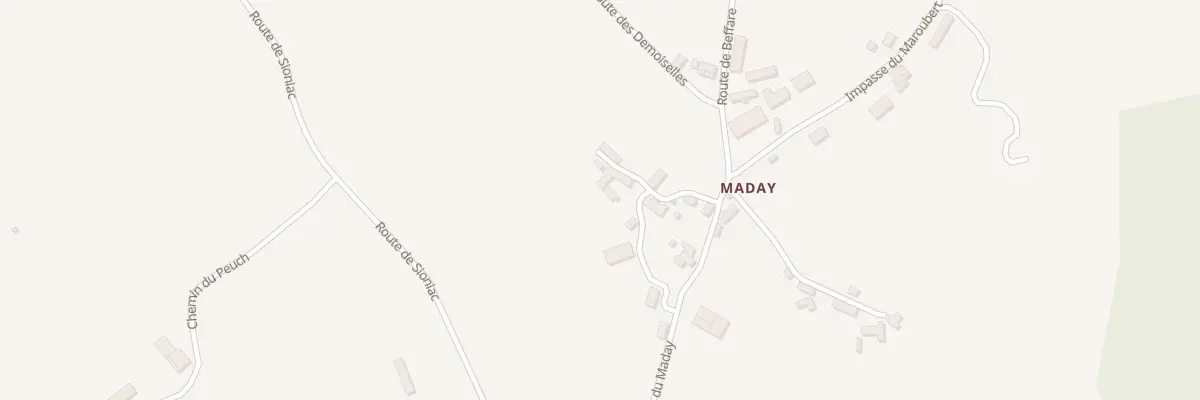 Plan du 5089 Au Maday à Liourdres