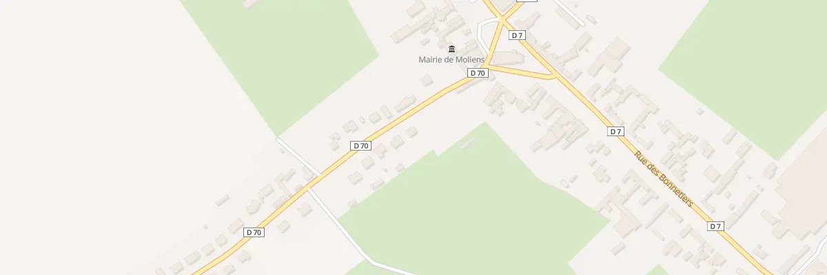 Plan du 1 Rue du Patis Manon à Moliens