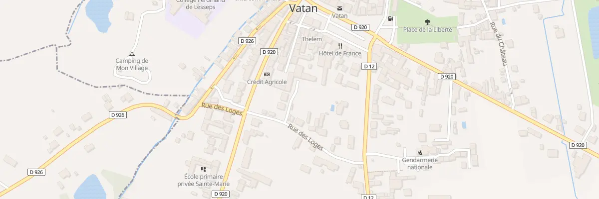 Plan du 6B Rue des Loges à Vatan