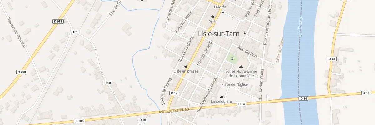 Plan du 28 Rue Etienne Compayre à Lisle-sur-Tarn