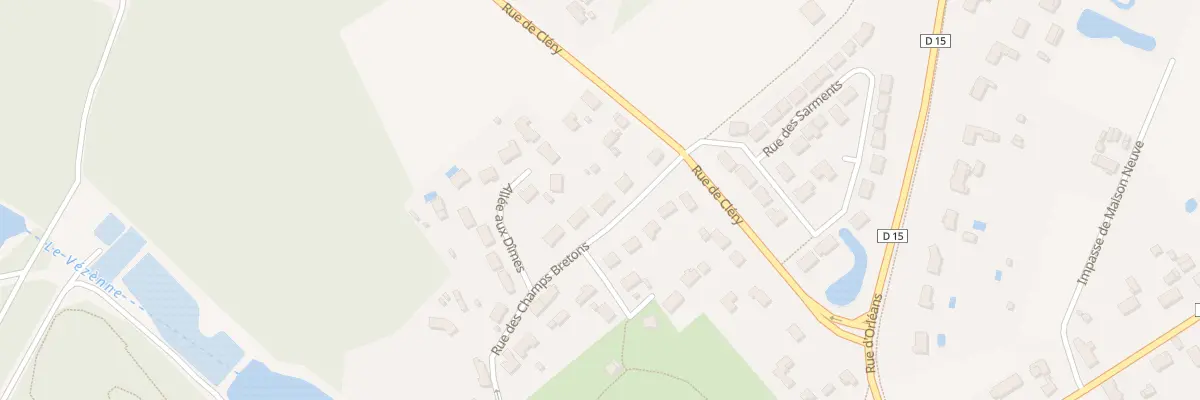 Plan des Champs Bretons à Jouy-le-Potier