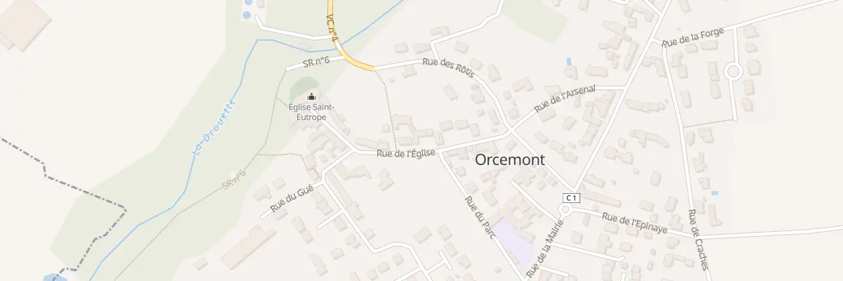 Plan du 8 Rue de l’Eglise à Orcemont
