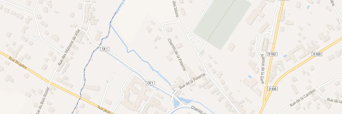 Plan du 5 Rue de la Poterne à Vatan