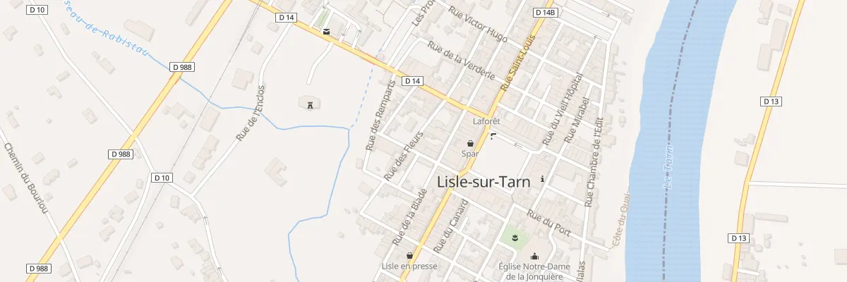 Plan du 8 Rue des Fleurs à Lisle-sur-Tarn